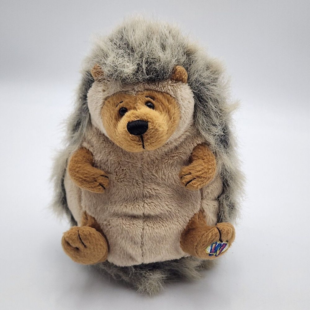 Ganz Webkinz Hedgehog Plush Brown‎ Stuffed Animal Toy 7" HM130 No Code